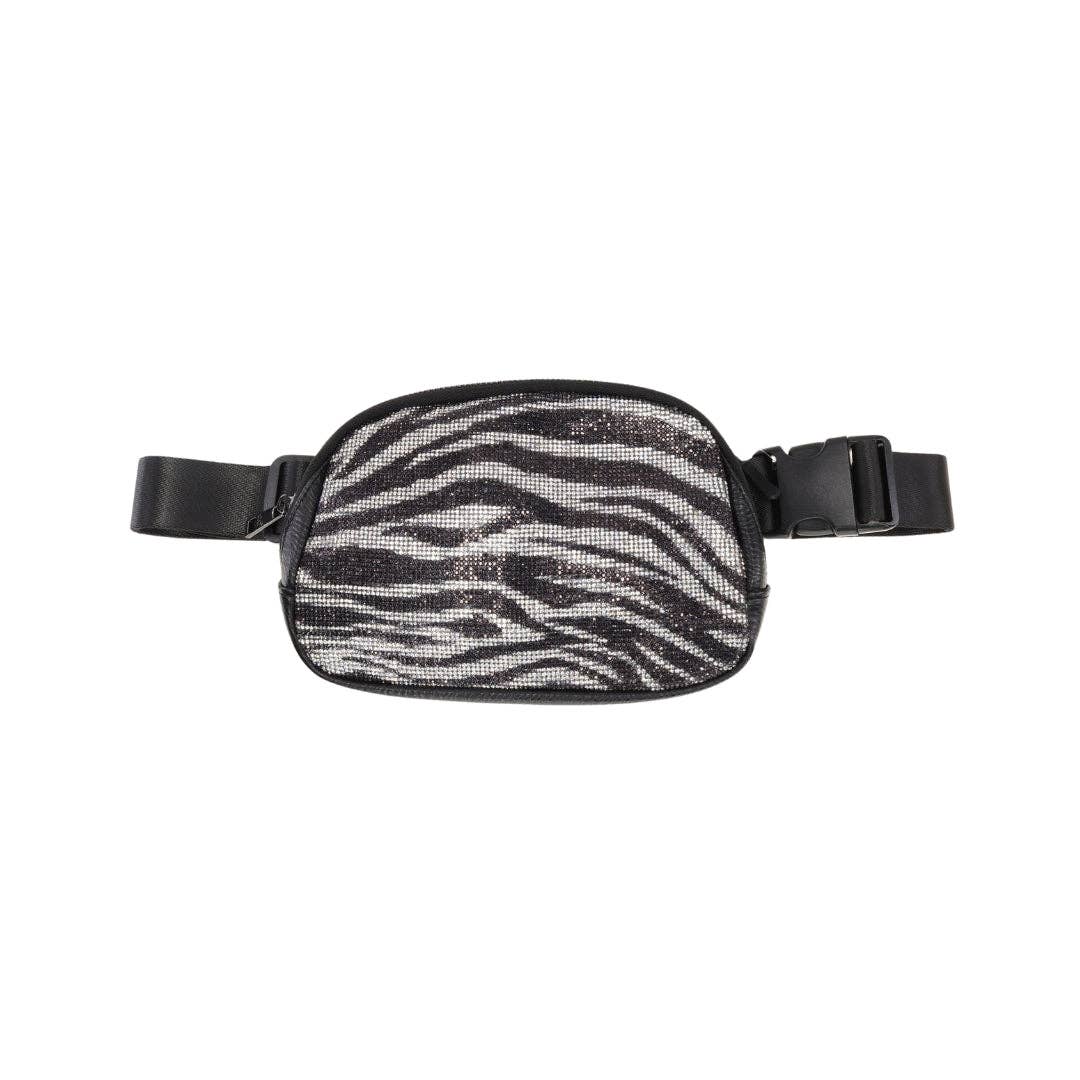 Animal Print Rhinestone Women&