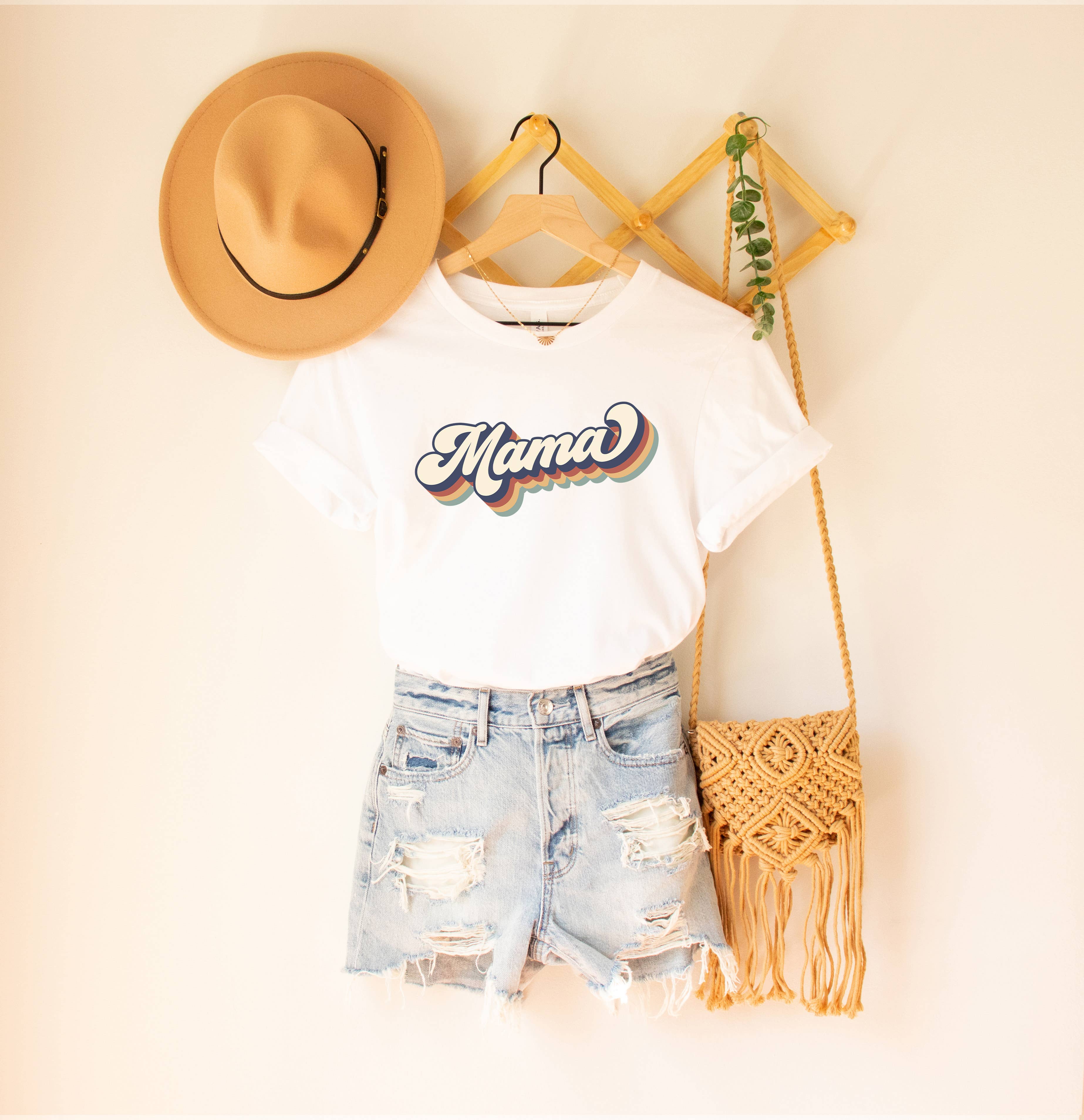 Retro Mama Shirt, Retro Shirt, Shirt for Mom, Mothers Day: White / 3XL