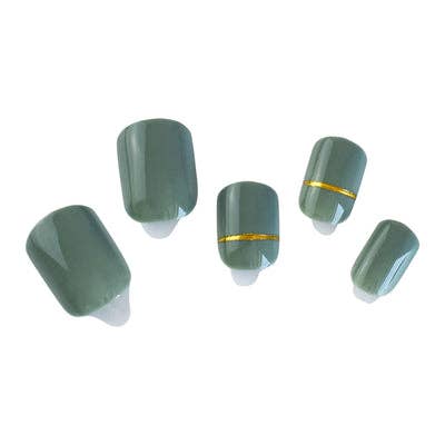 Square Short Press On Nails: First Kiss