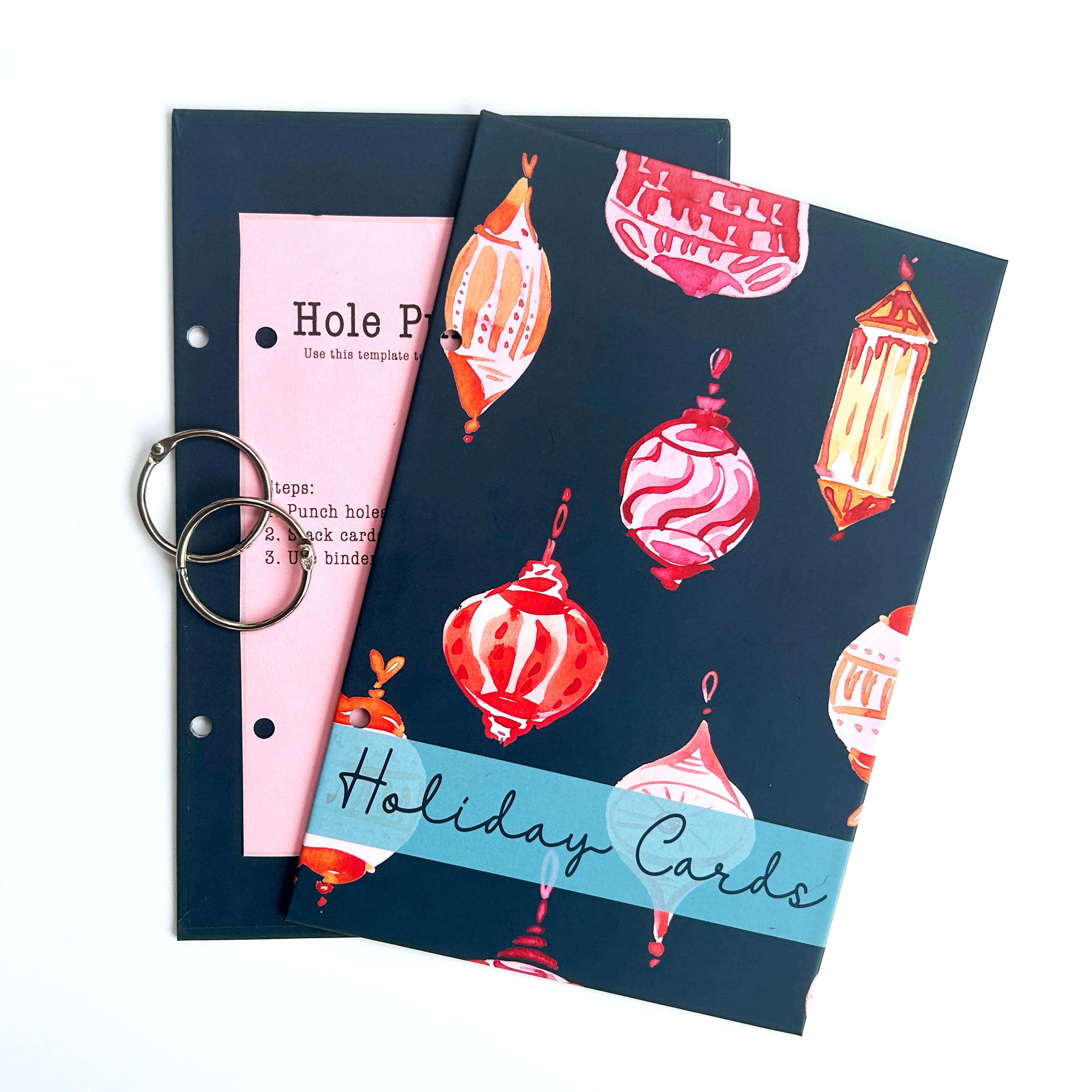 Card Holder Keeper: Red Truck with Tree