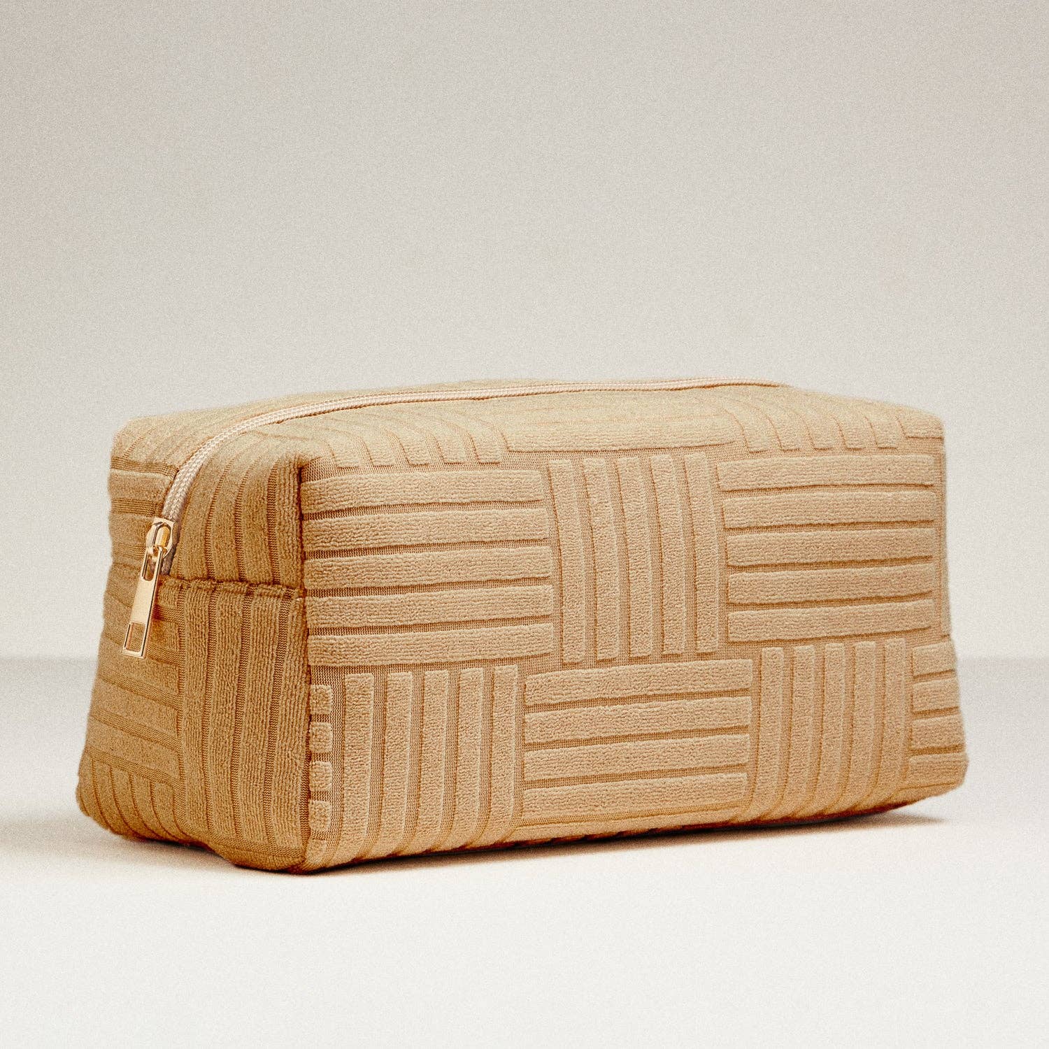 Luxe Terry fabric Travel Pouch-Large: Light Blue / One / 5AC78039