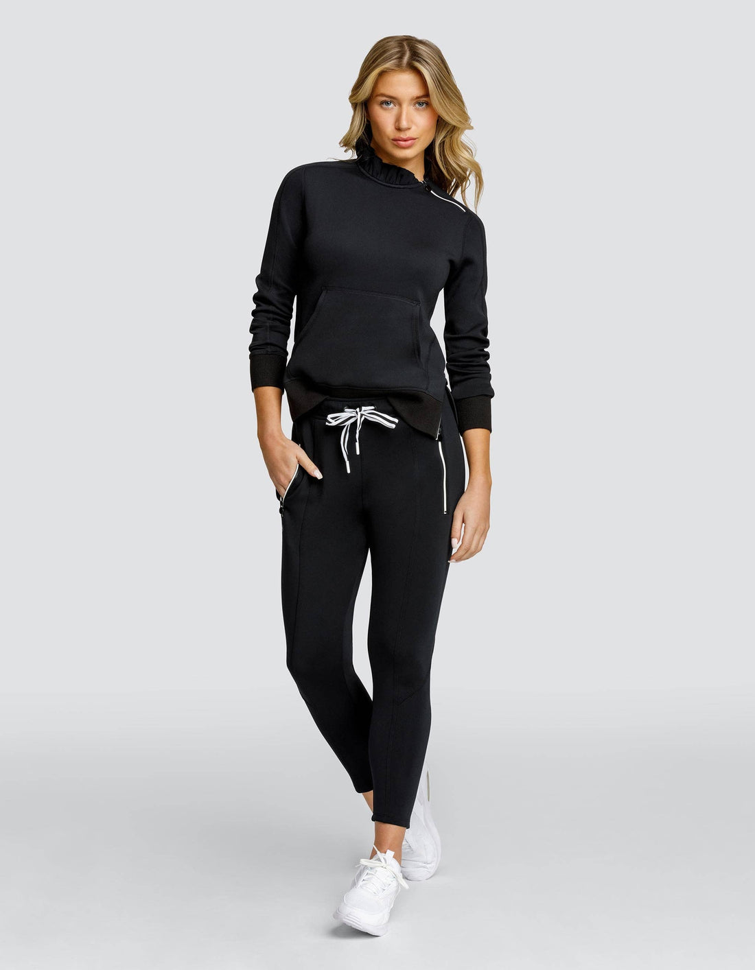 ELEANOR MID-RISE JOGGER - ONYX BLACK: Small