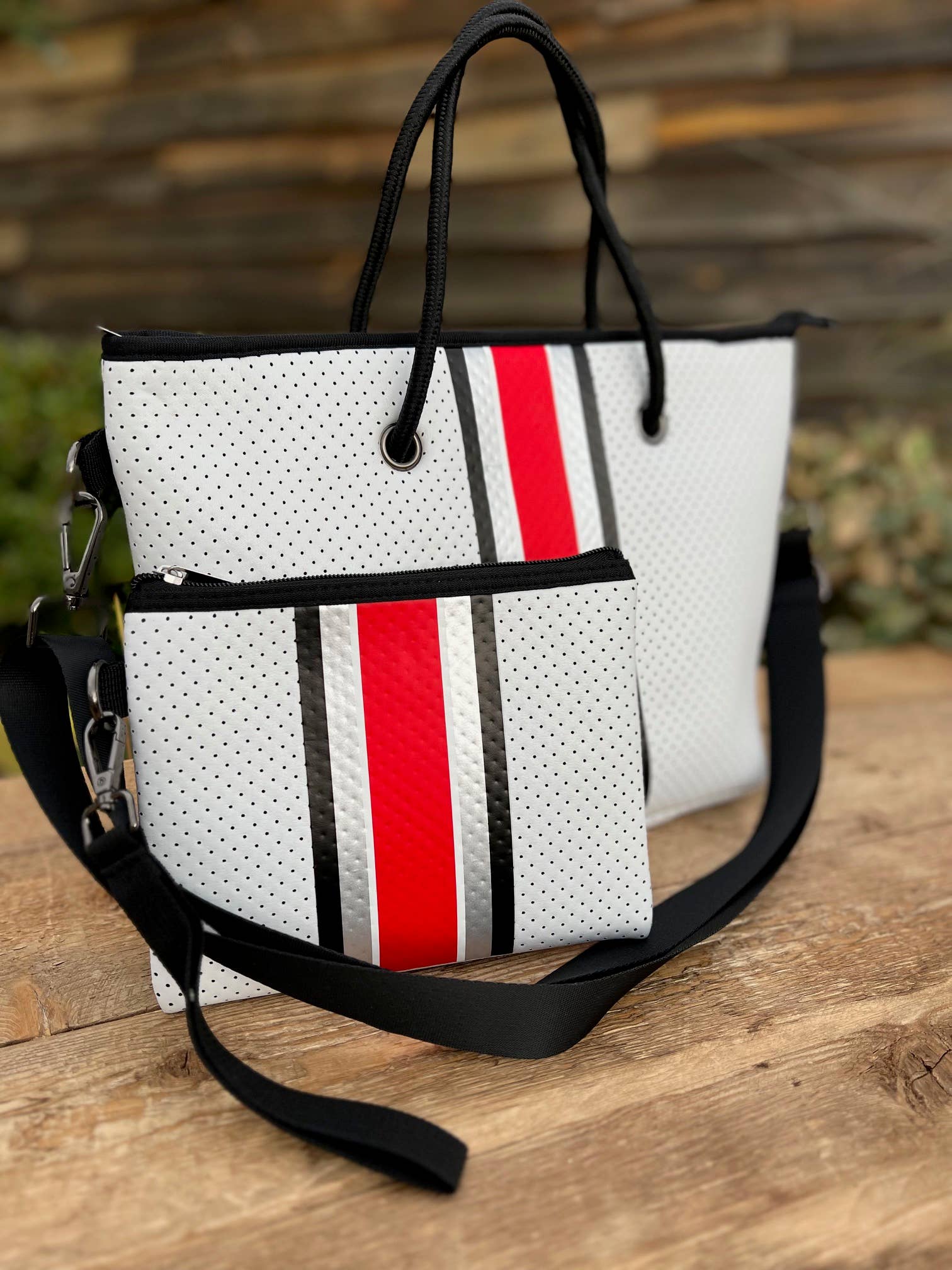The Erin Mini Neoprene Tote and Wristlet | shoptaylorgray