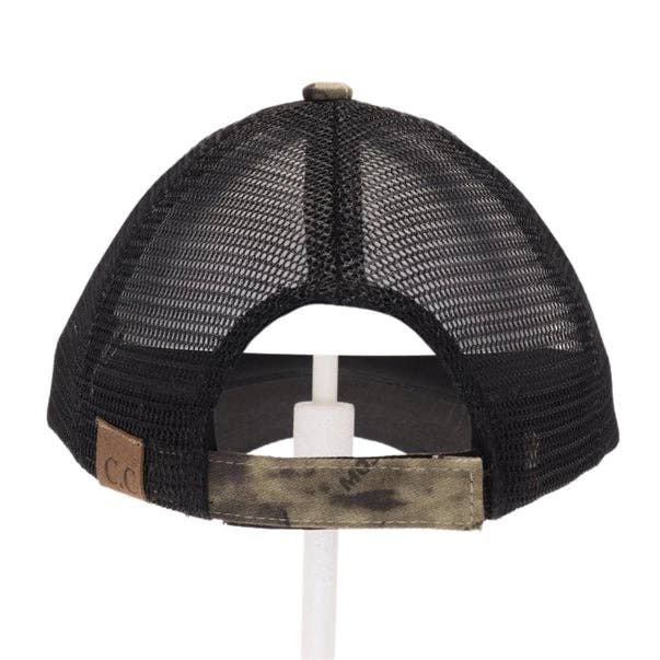 C.C MOSSY OAK Mini Break-Up Camouflage Mesh Back Ball Cap BA936: Mossy Oak Mini Break Up