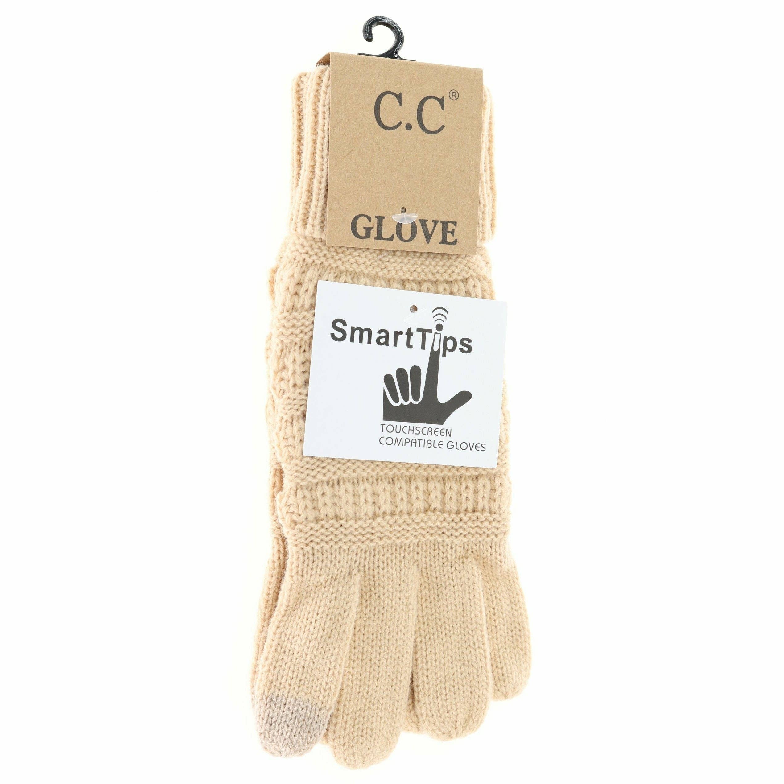Solid Cable Knit CC Women&