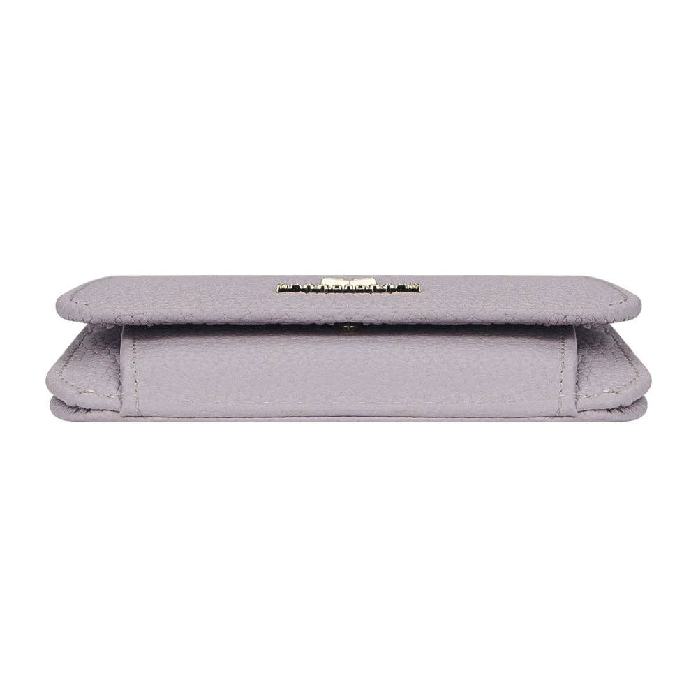 2443 Leather RFID Keychain Wallet: Brown