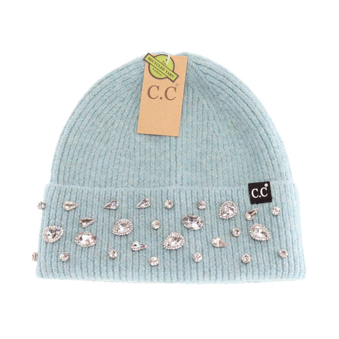Rhinestone Charm Cuff C.C Beanie HTE0011: Dusty Rose