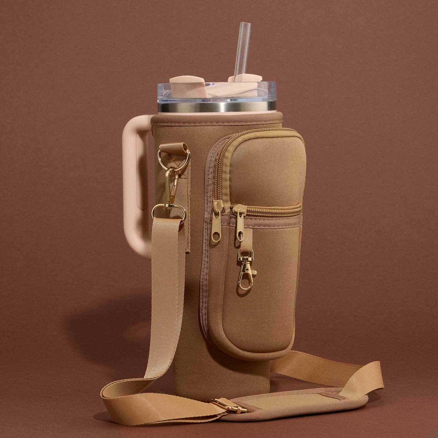 Dual Strap Fit-Cooler™ Sling Tumbler Crossbody Bag: Black / One / 4PG72005