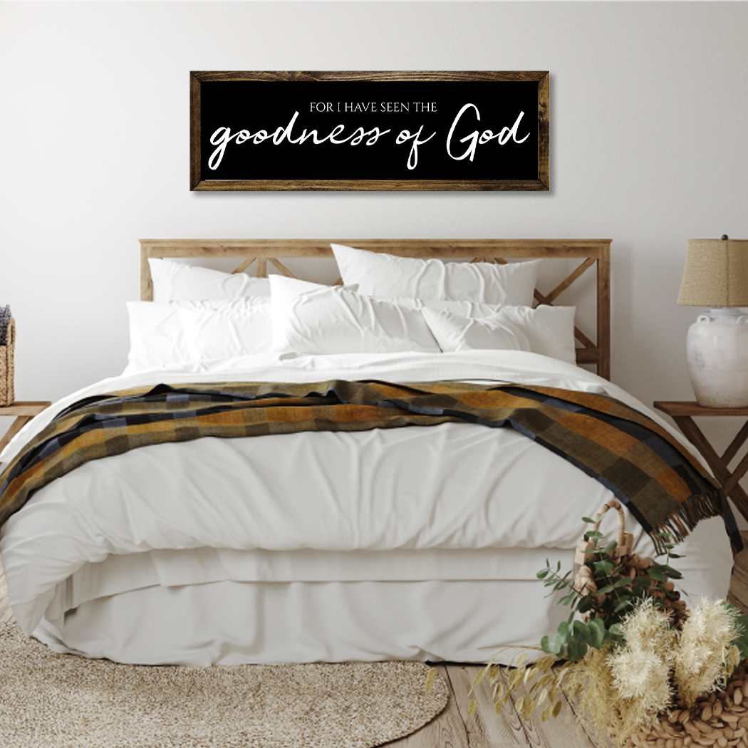 TIMBERLAND FRAME GOODNESS OF GOD: 8"X24"