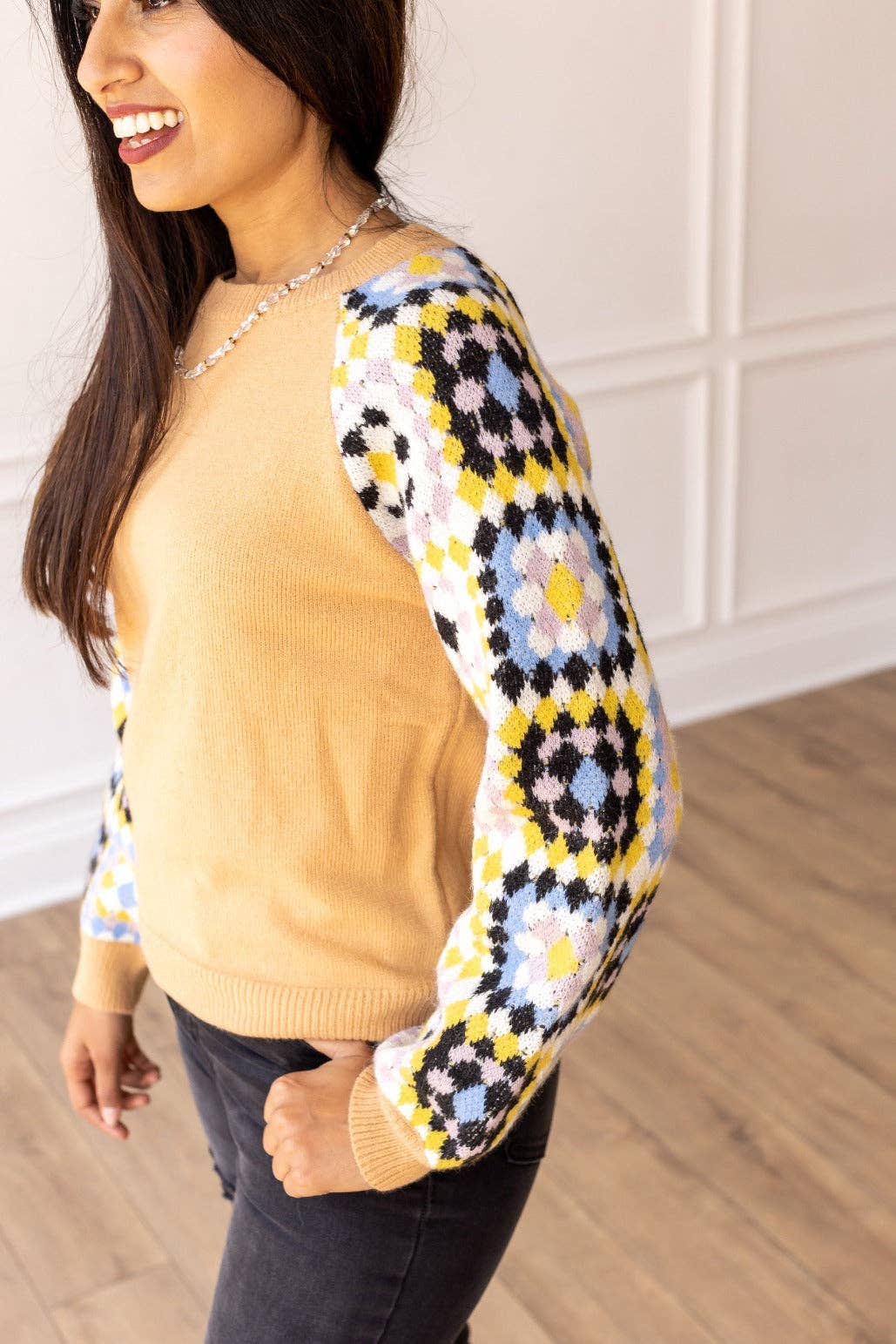 Enchanting Crochet Cozy Sweater: Tan