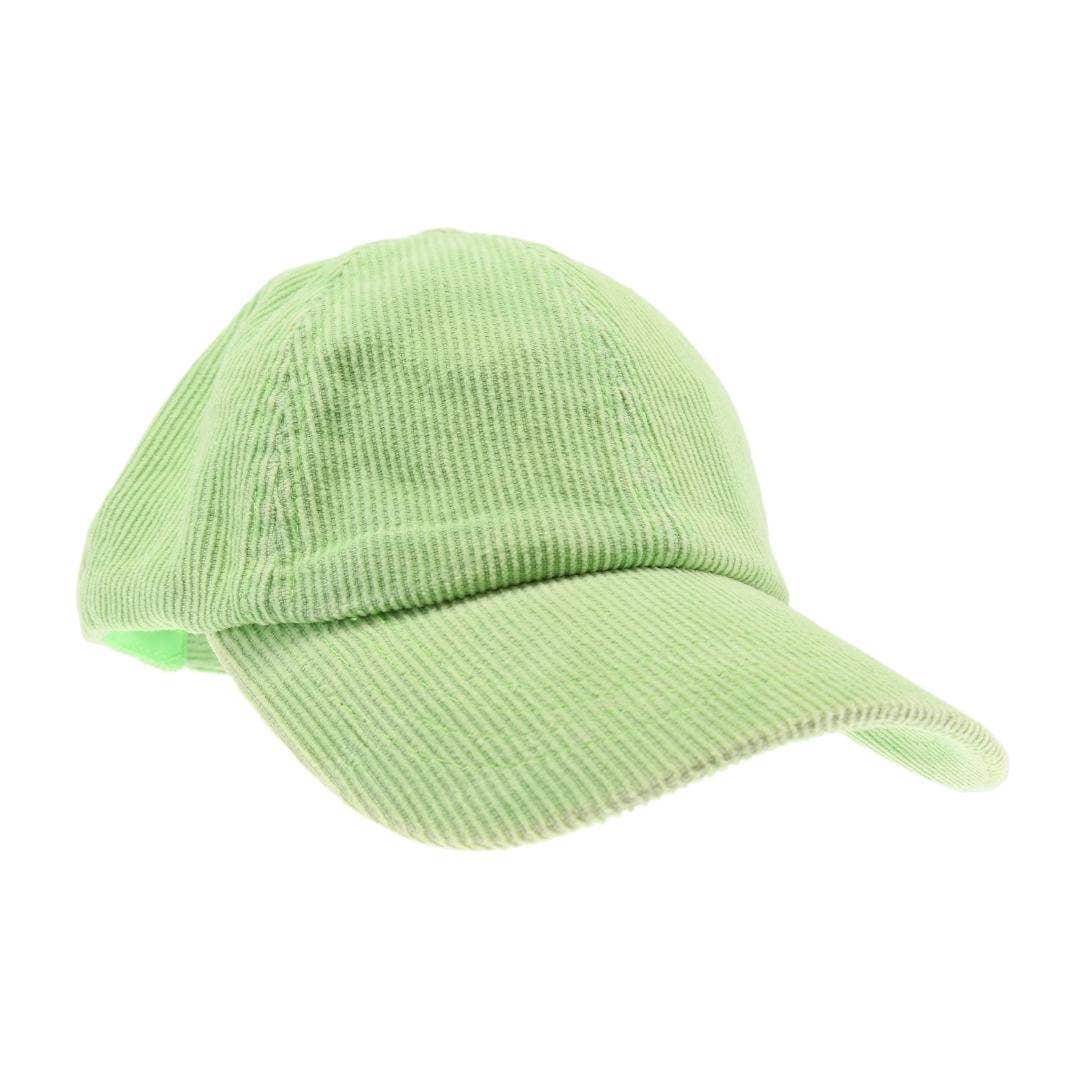 Stonewashed Corduroy Criss Cross High Pony C.C Ball Cap BT10: Black