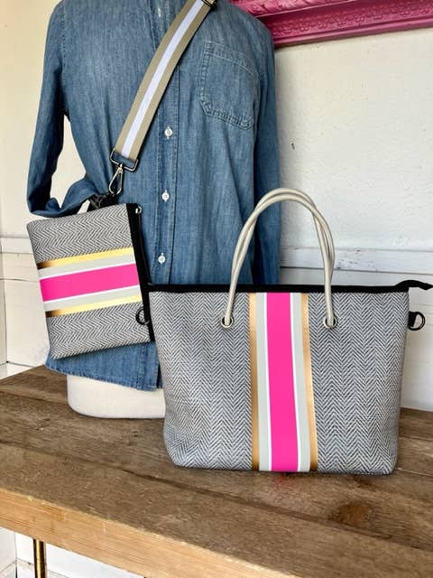 The Cathy Mini Neoprene Tote and Wristlet | shoptaylorgray