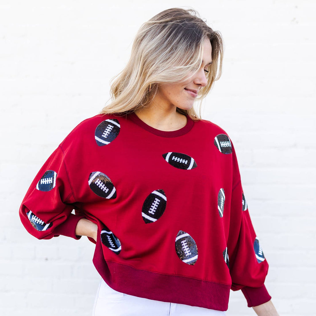 Sweatshirt Millie Garnet & Black XS