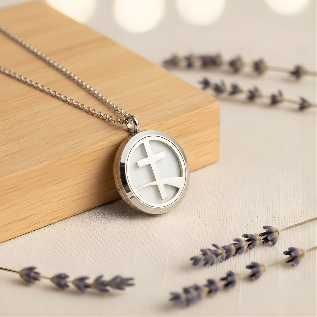 Faith Essential Oil Diffuser Necklace