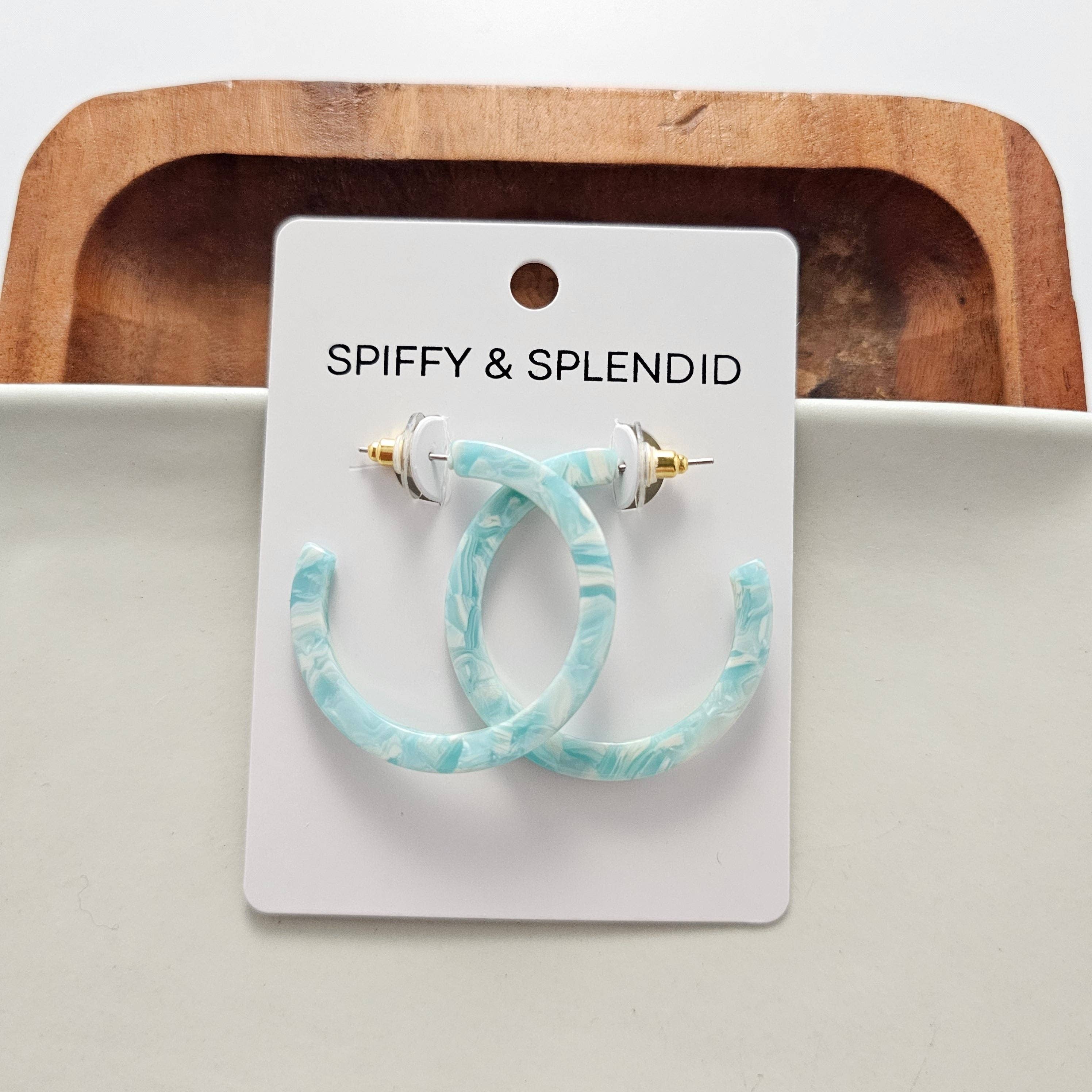 Camy Hoops - Aquamarine // Earrings, Gifts