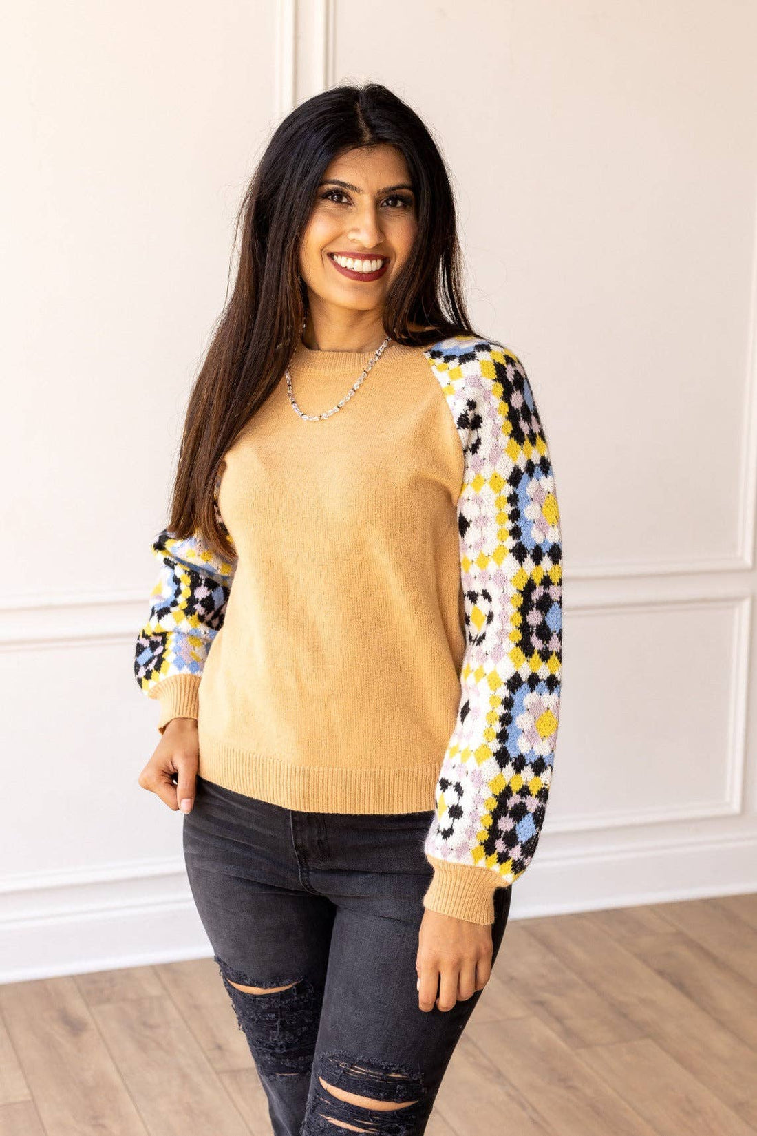 Enchanting Crochet Cozy Sweater: Tan