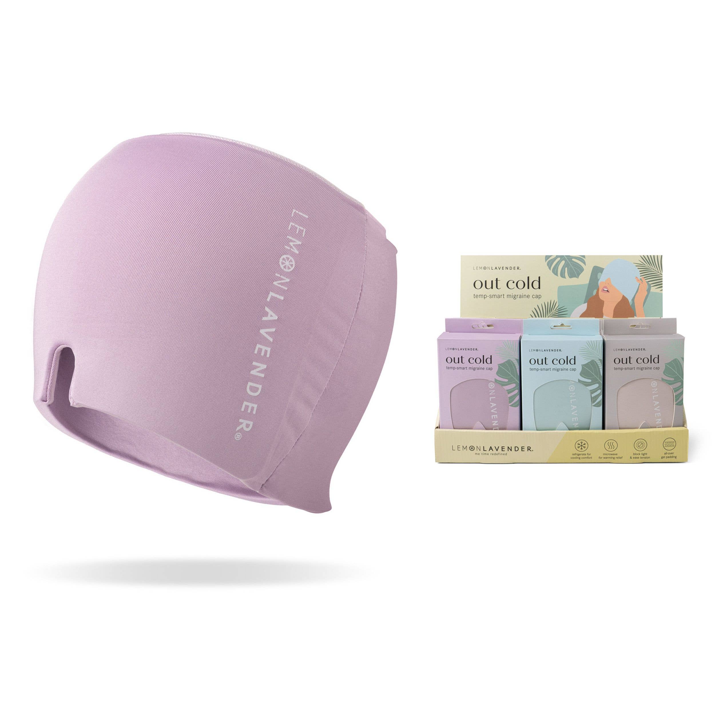 Out Cold Temp-Smart Migraine Cap warm or cool