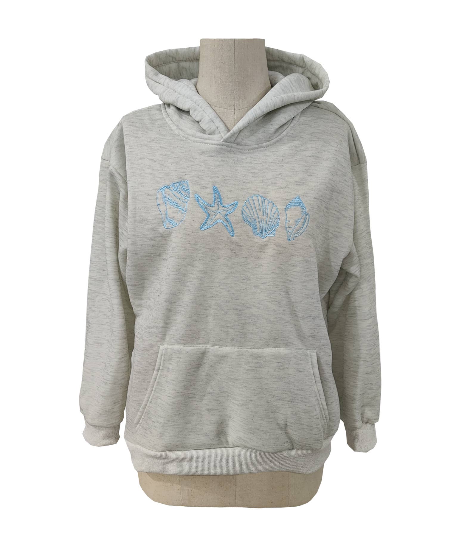 Bow Pattern Floral Hooded Sweatshirt: Pink / S