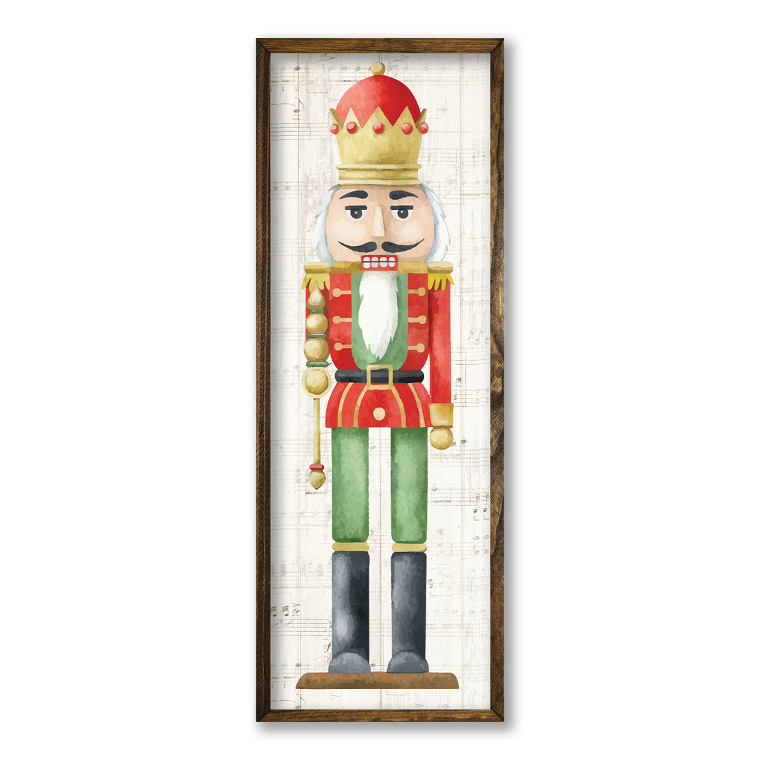 TIMBERLAND FRAME RED NUTCRACKER: 8"X24"