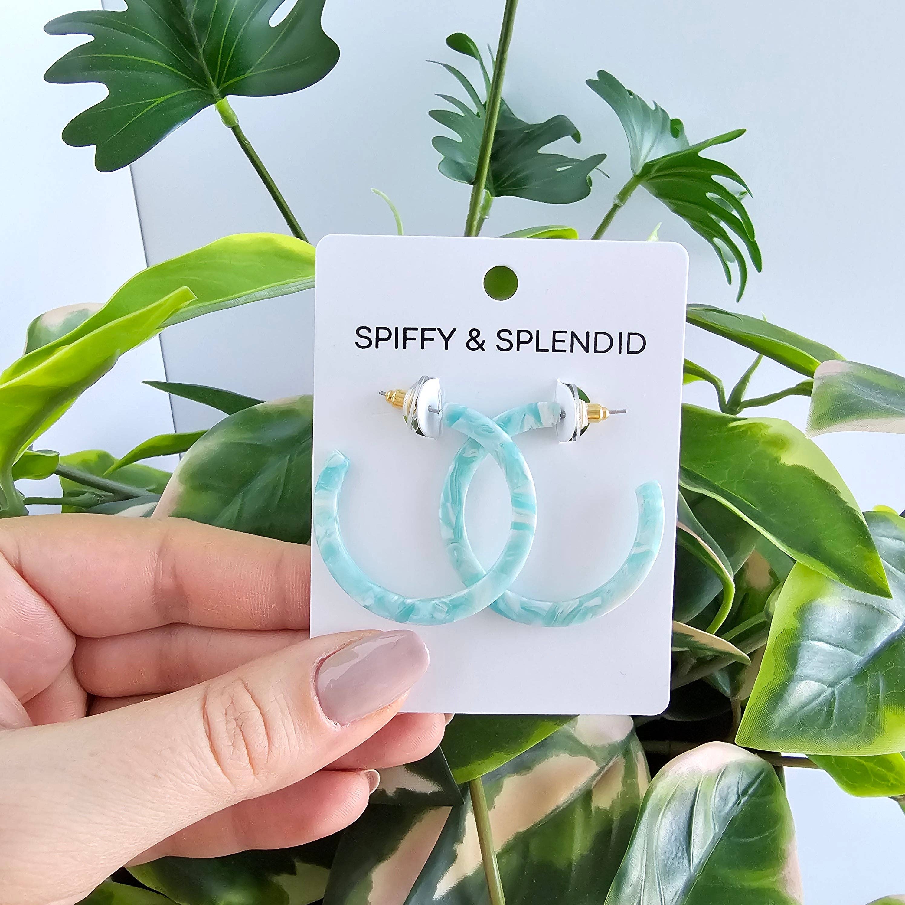 Camy Hoops - Aquamarine // Earrings, Gifts