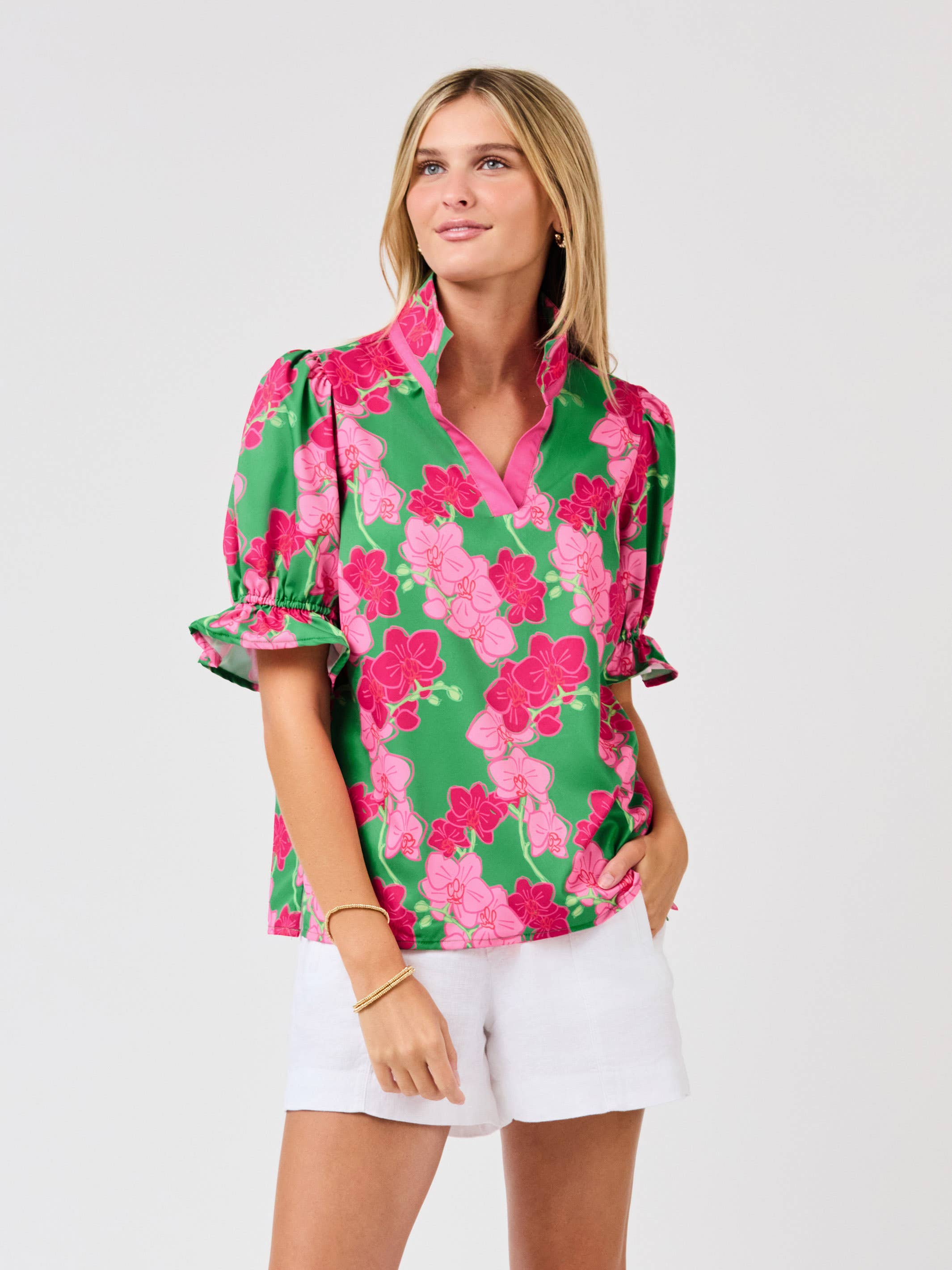 Jessica Top | Orchid Reverie Pink by Mary Square