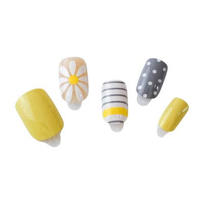 Square Short Press On Nails: Sundrop