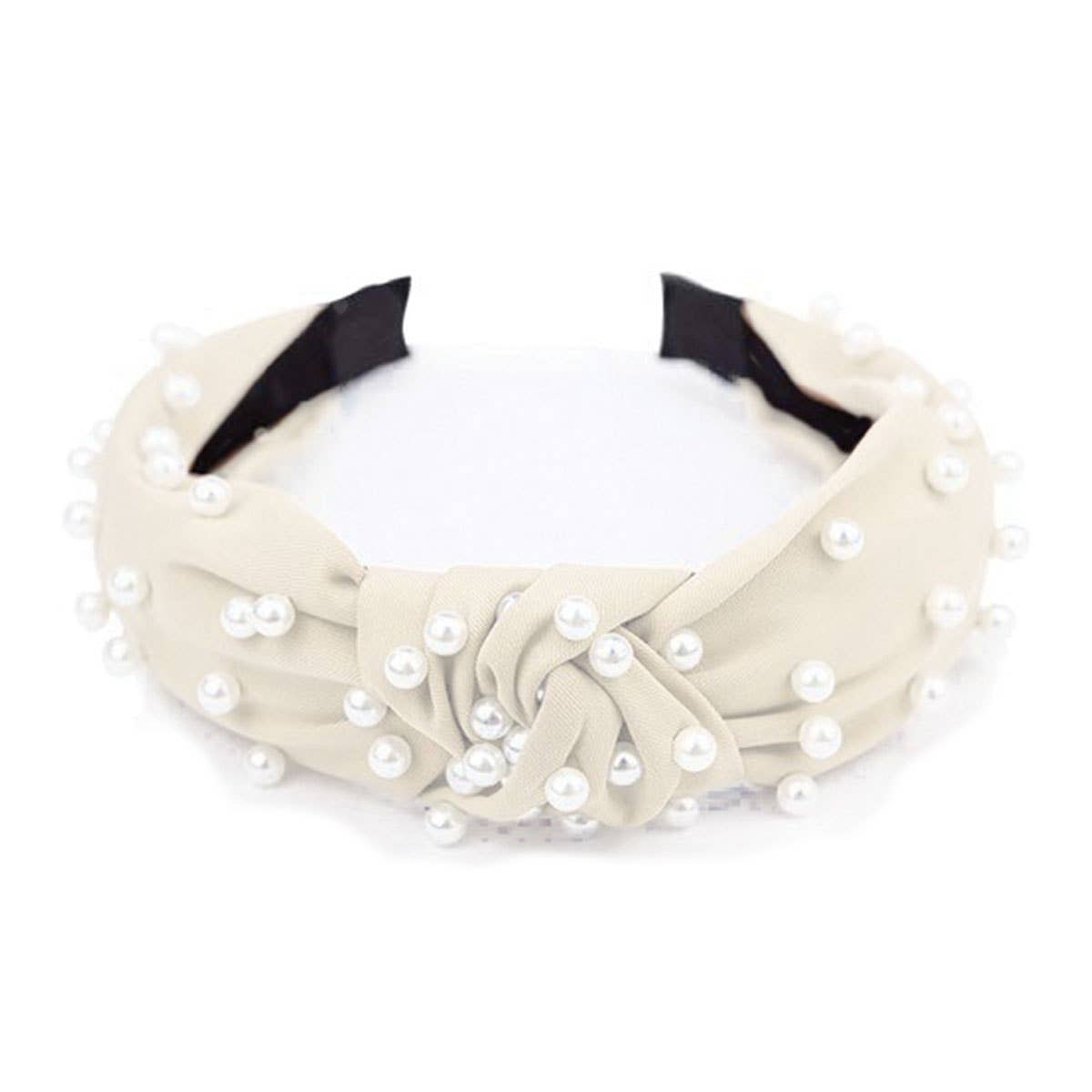 Paige Satin Headband: Berry