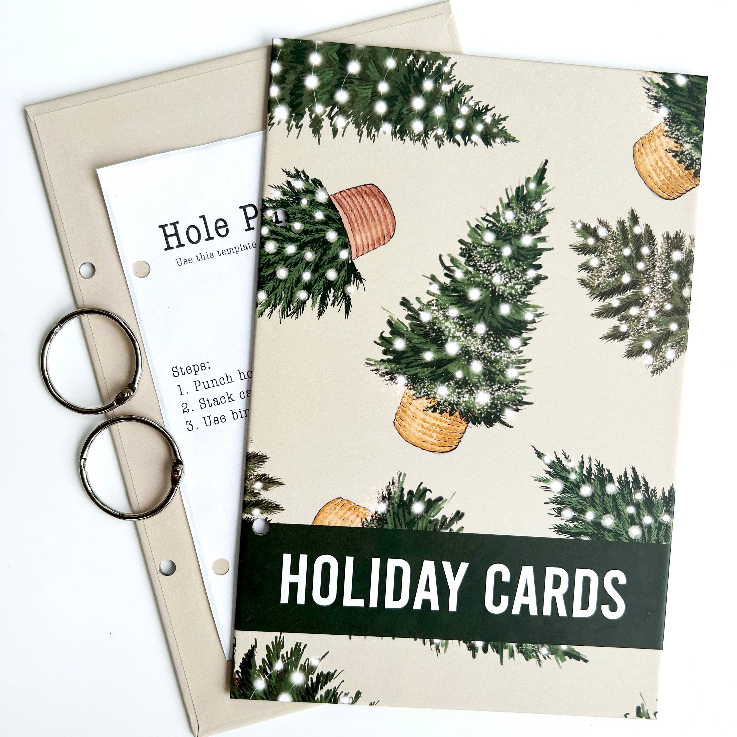 Card Holder Keeper: Red Truck with Tree