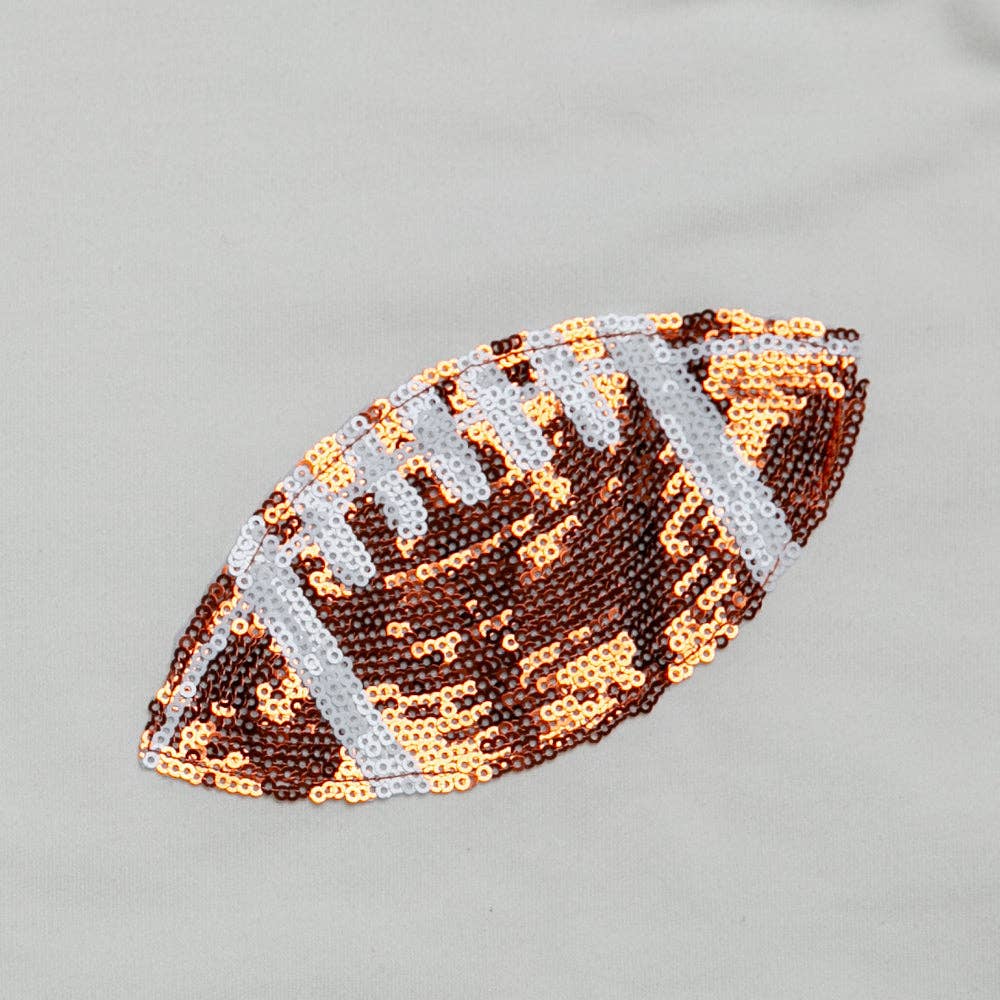Football Pullover w Sequins Black with Sequins Football / SM