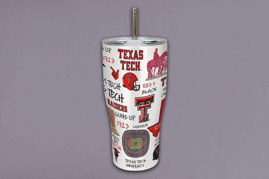 Texas Tech Icon Metal Tumbler