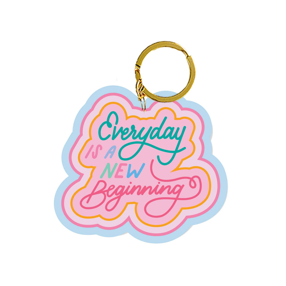 Acrylic Keychain New Beginning by Mary Square