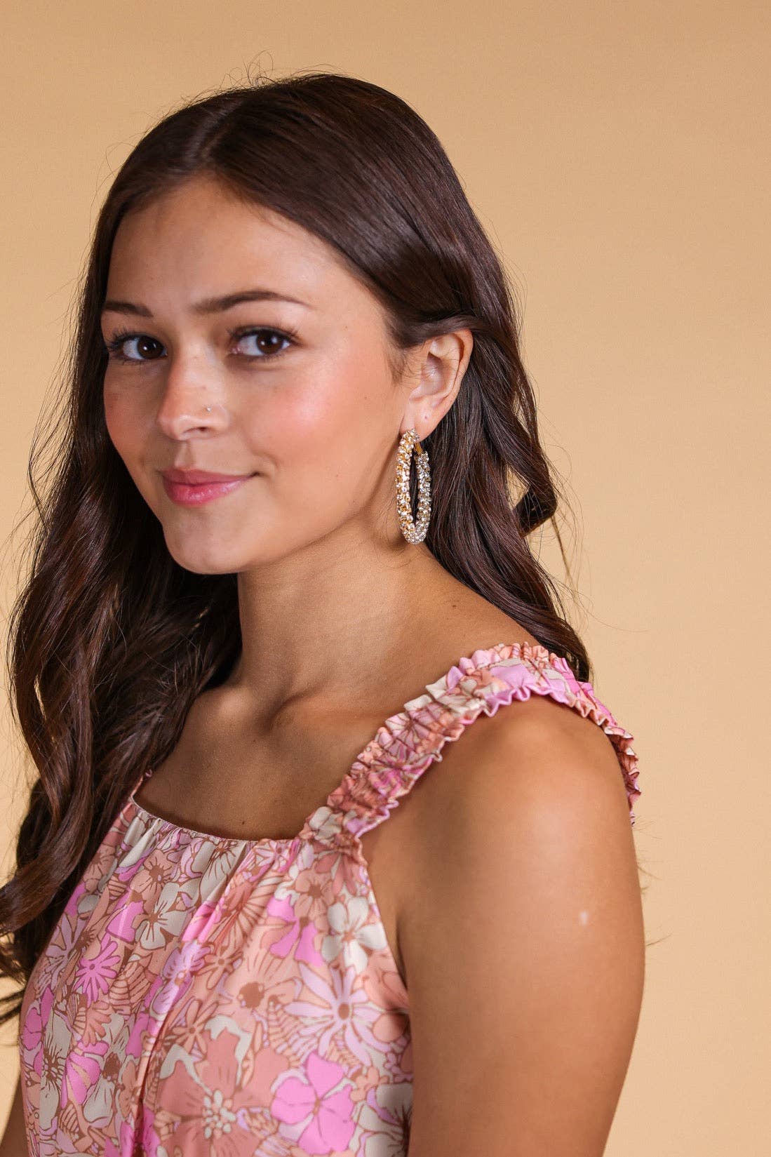 First Impression Gold Hoop Earrings: Gold / One Size