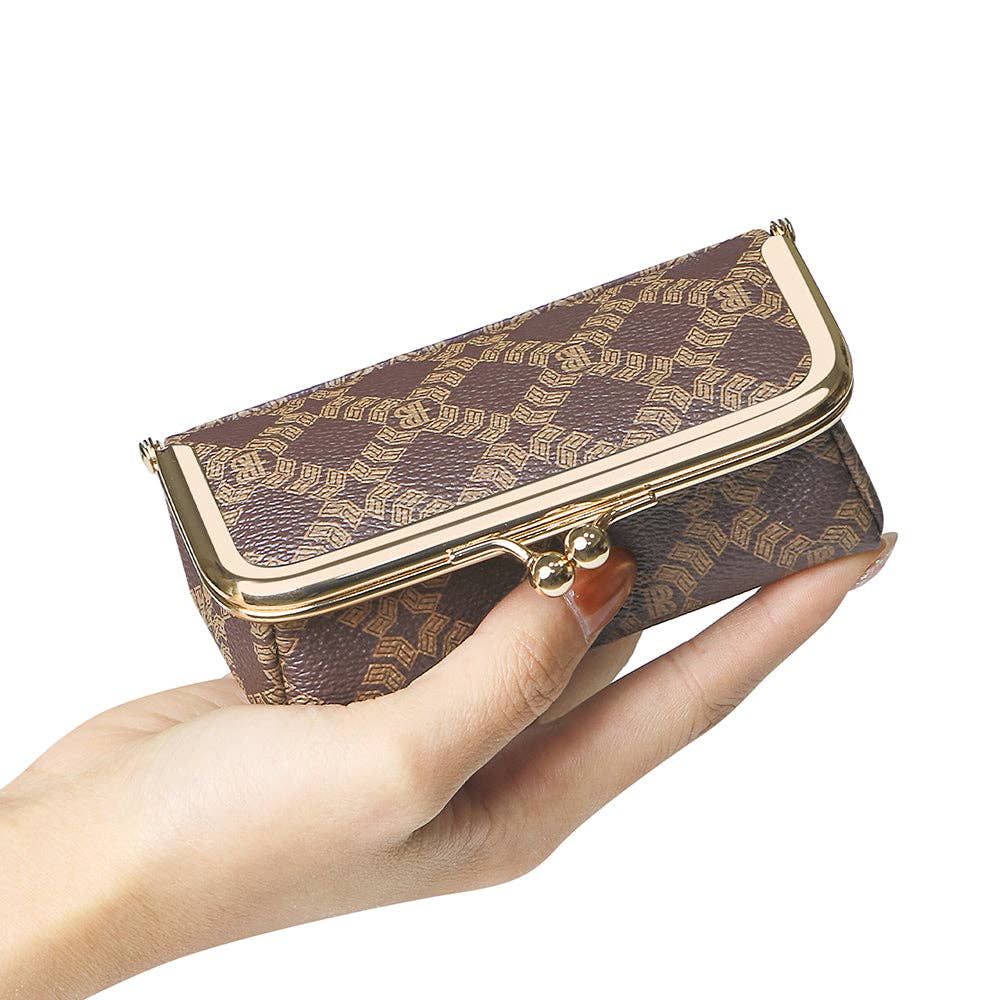 5125 Canvas & Leather Jewelry Case: Coffee