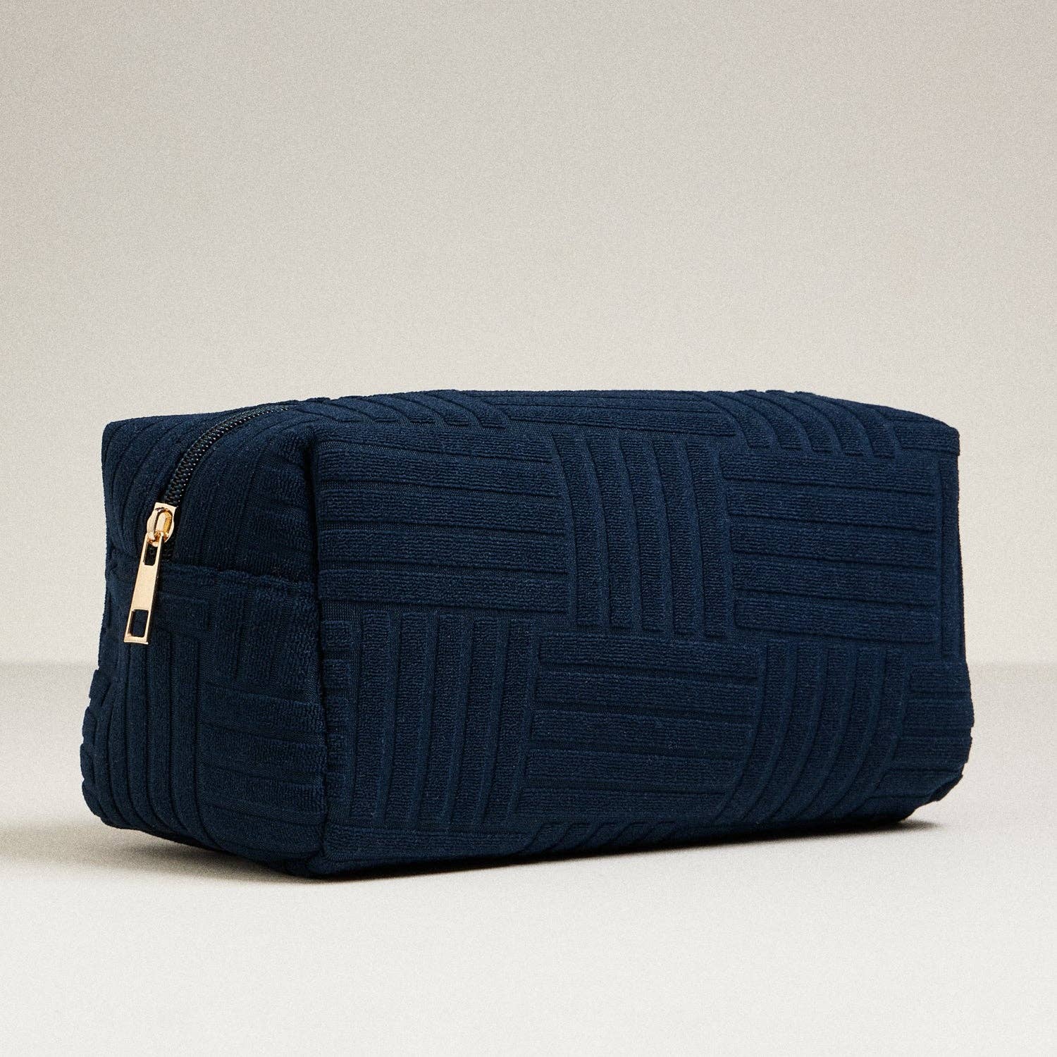 Luxe Terry fabric Travel Pouch-Large: Light Blue / One / 5AC78039