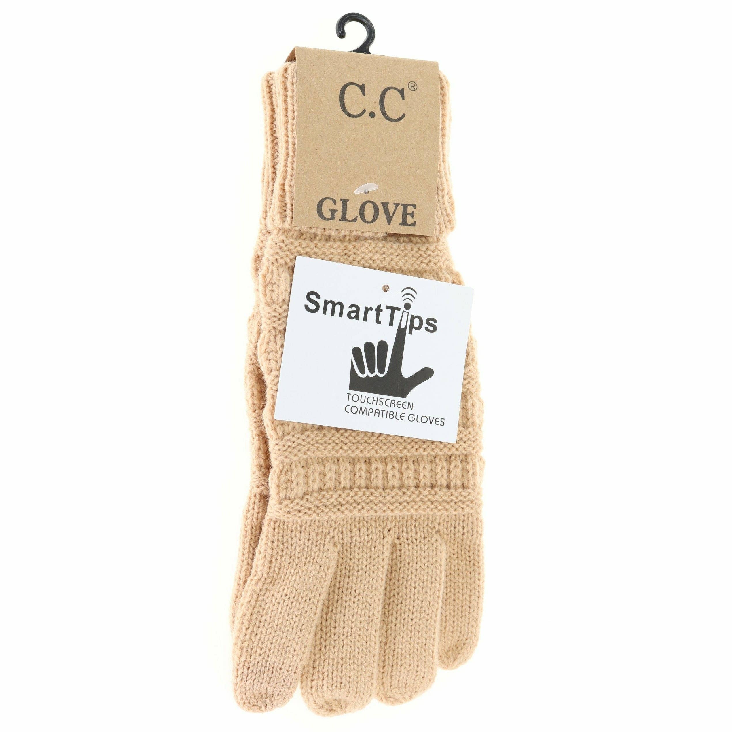 Solid Cable Knit CC Women&