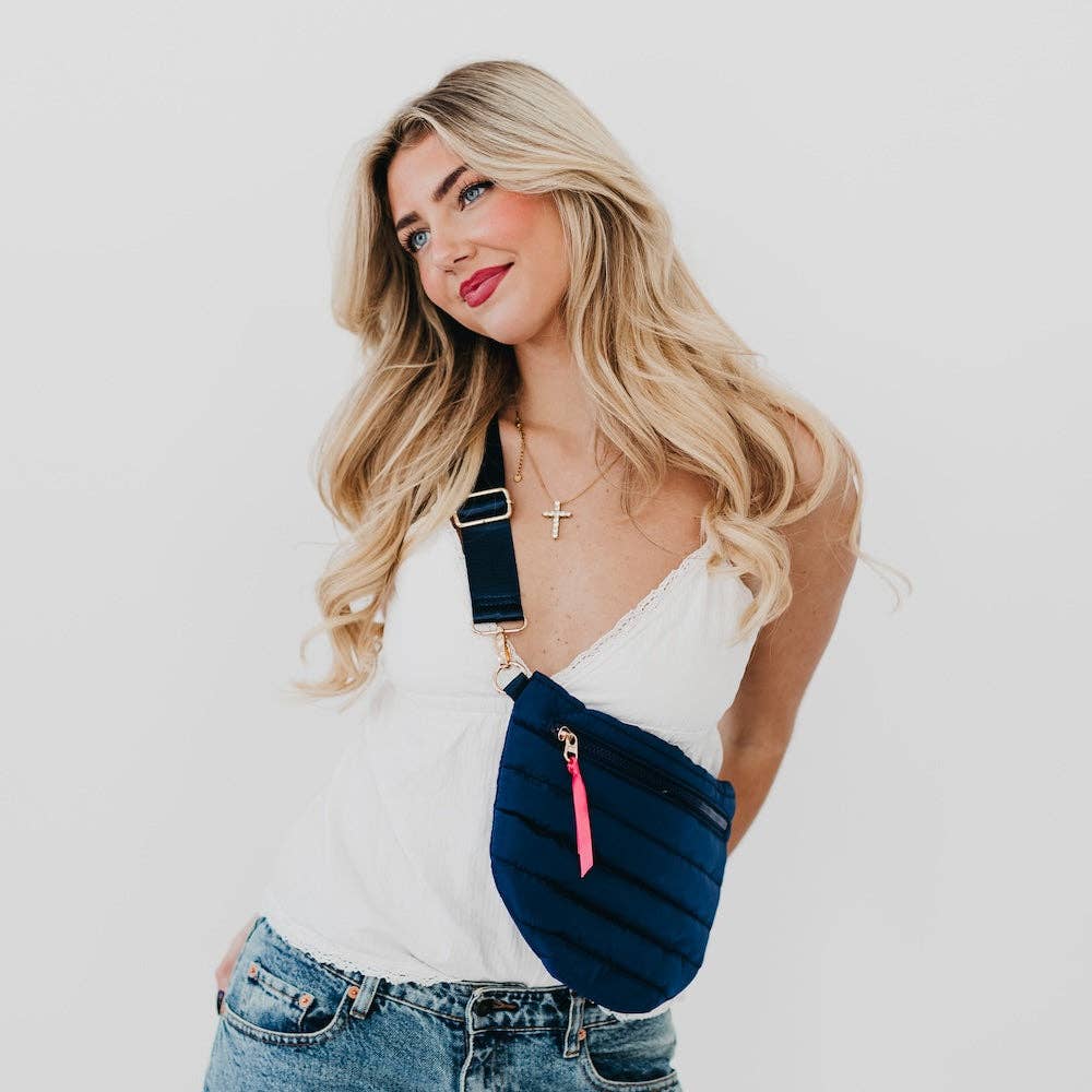 Jolie Puffer Bum Bag - NEW COLOR!: NAVY