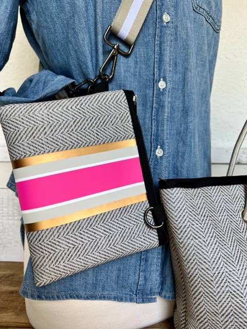 The Cathy Mini Neoprene Tote and Wristlet | shoptaylorgray