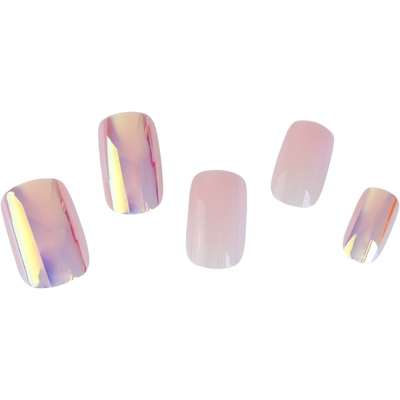 Square Short Press On Nails: First Kiss