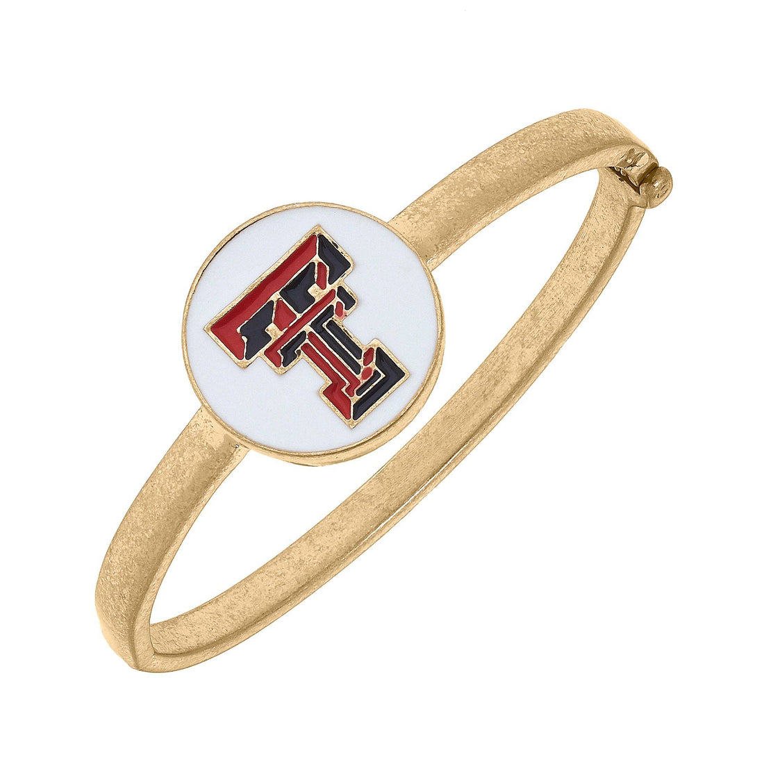 Canvas Style- Texas Tech Red Raiders Enamel Statement Hinge Bangle