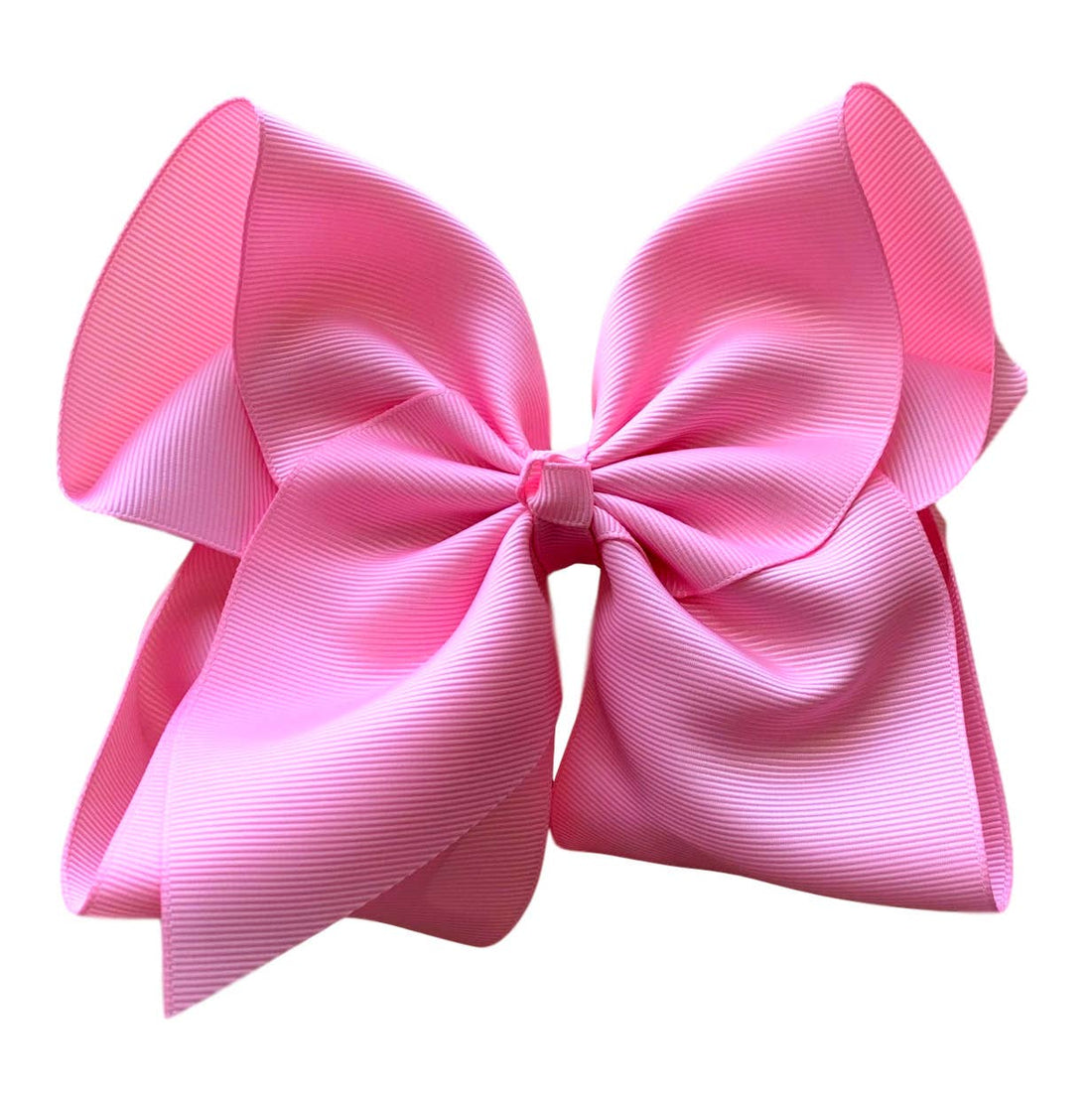 Harvest Pink Grosgrain Hair Bow : French Barrette / 6 Inch