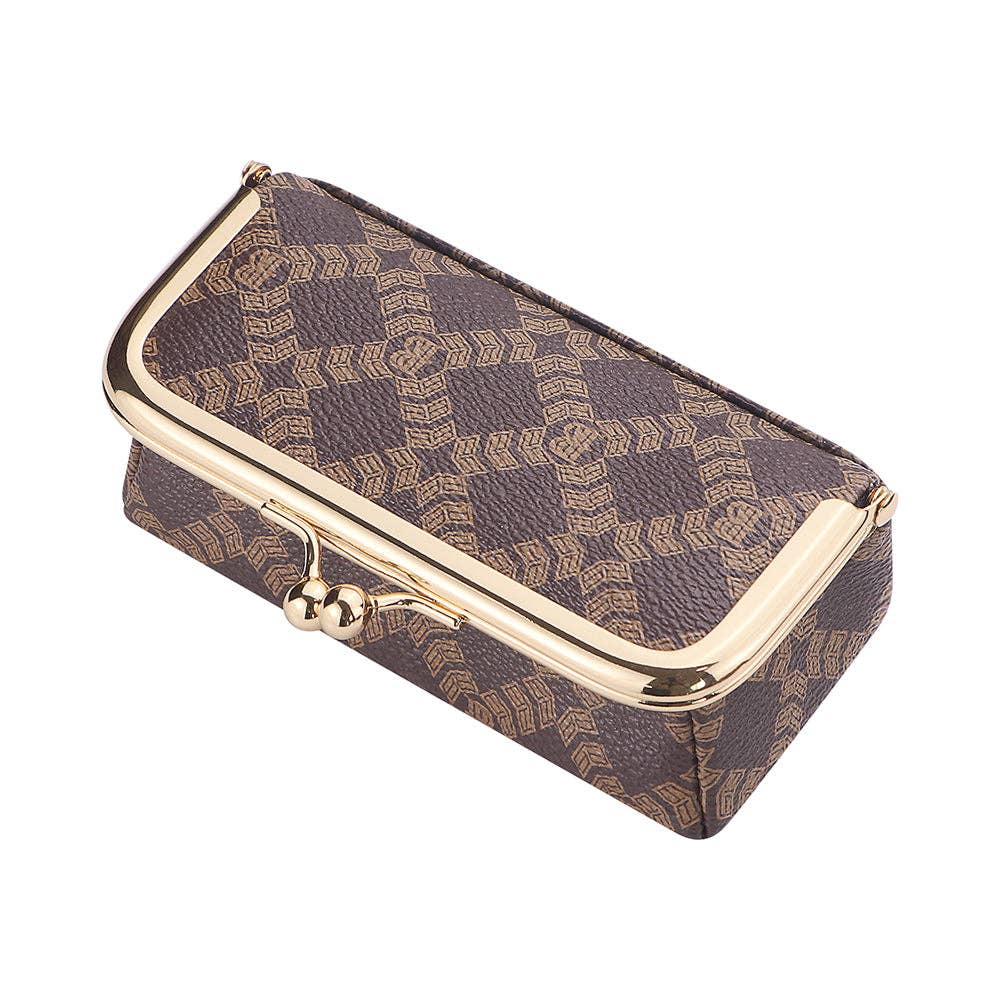 5125 Canvas & Leather Jewelry Case: Coffee