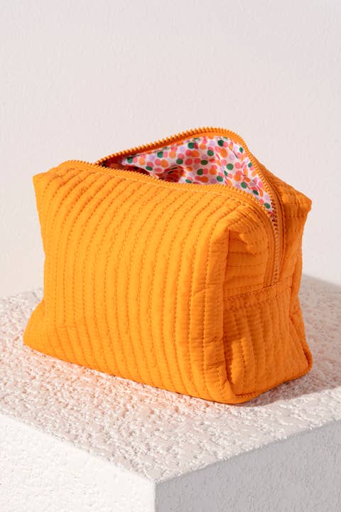 Ezra Large Boxy Cosmetic Pouch SALE: Lilac
