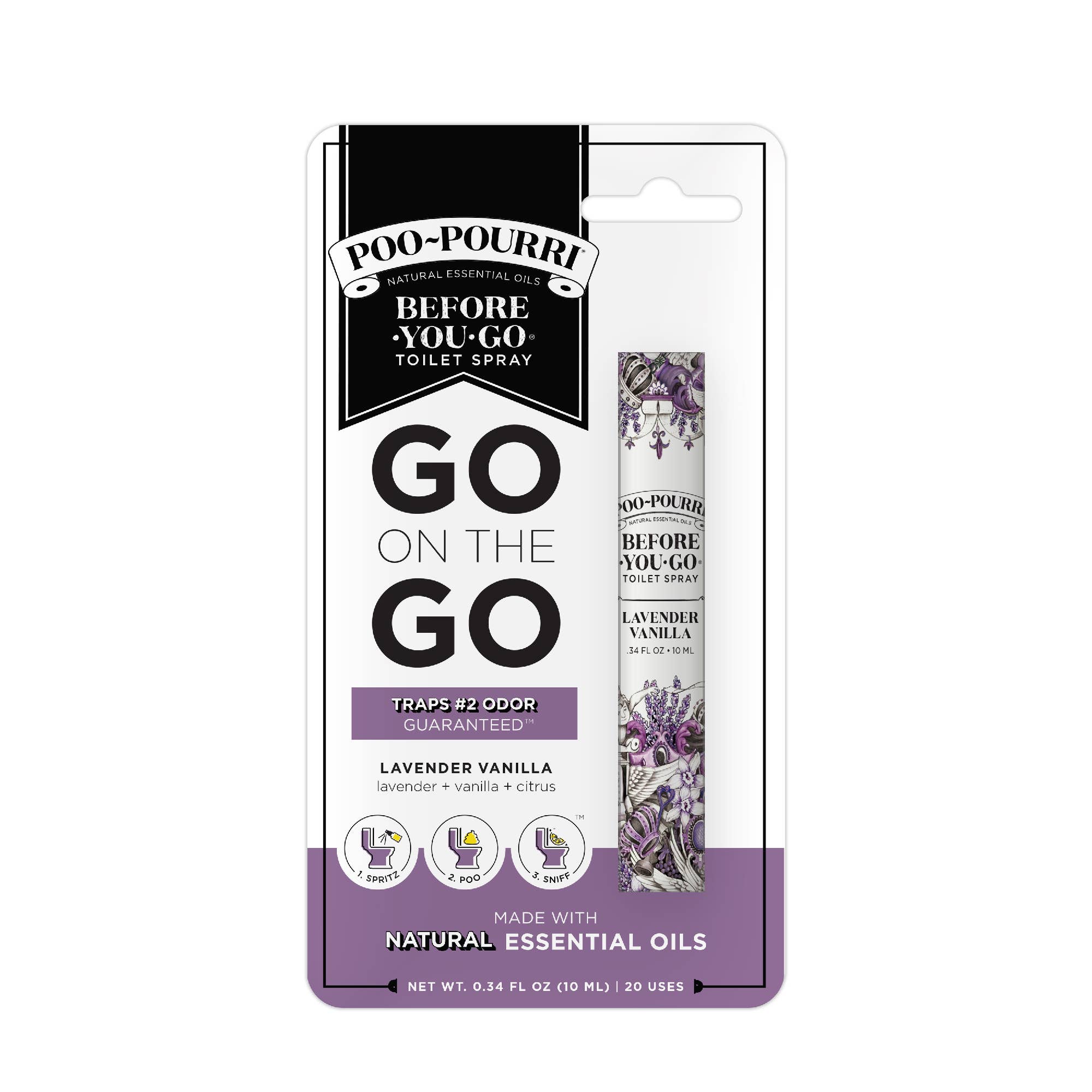 Poo~Pourri Lavender Vanilla 10mL Travel Size