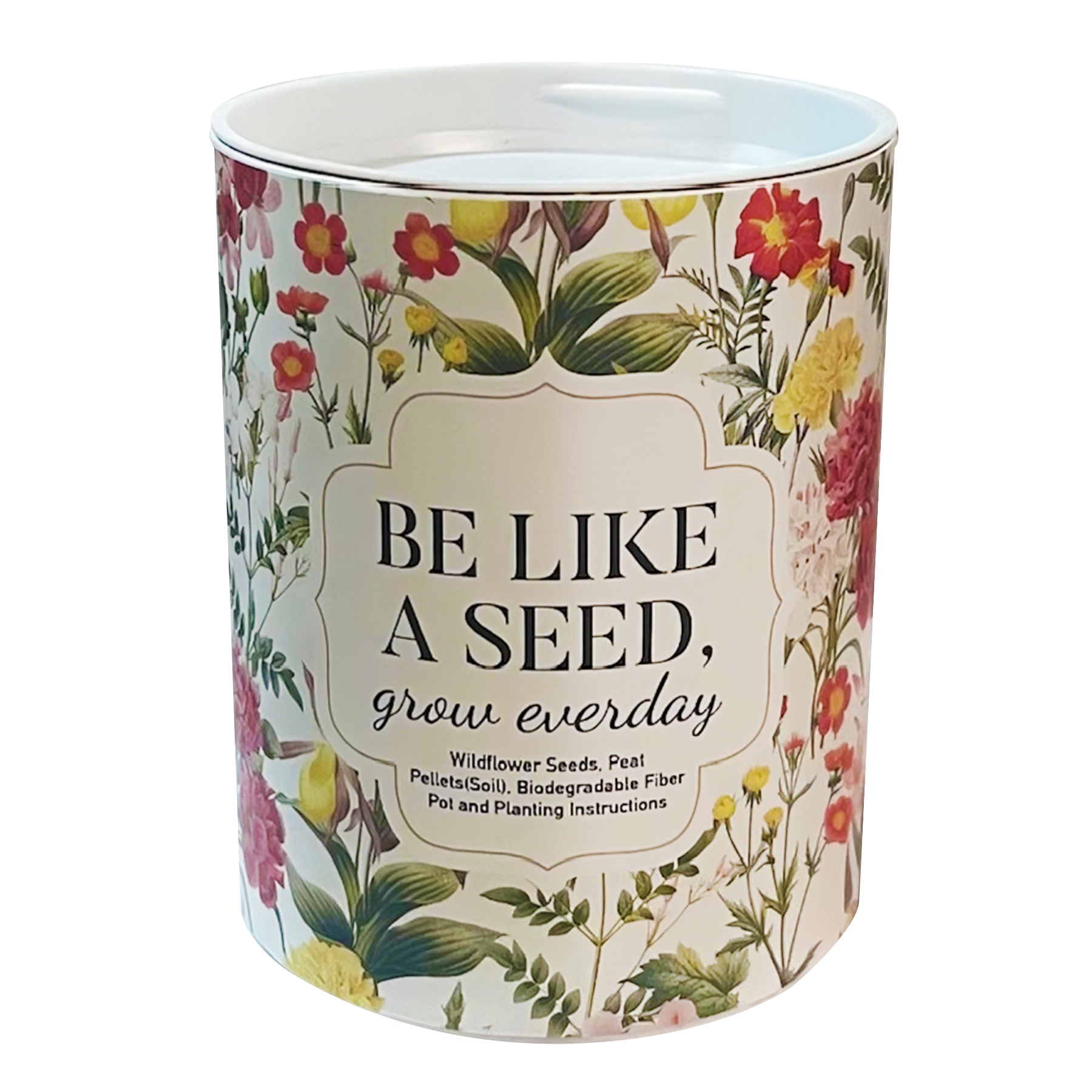 Be Like a Seed, Grow Everyday Garden Grocan Seed Kit