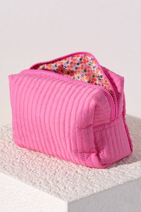 Ezra Large Boxy Cosmetic Pouch SALE: Lilac