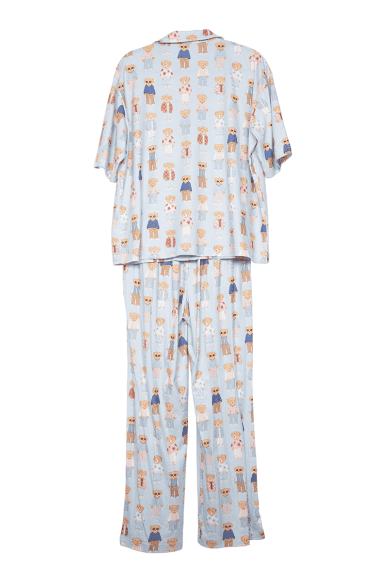 Teddy Bears PJ Sets Women: Light Blue / S