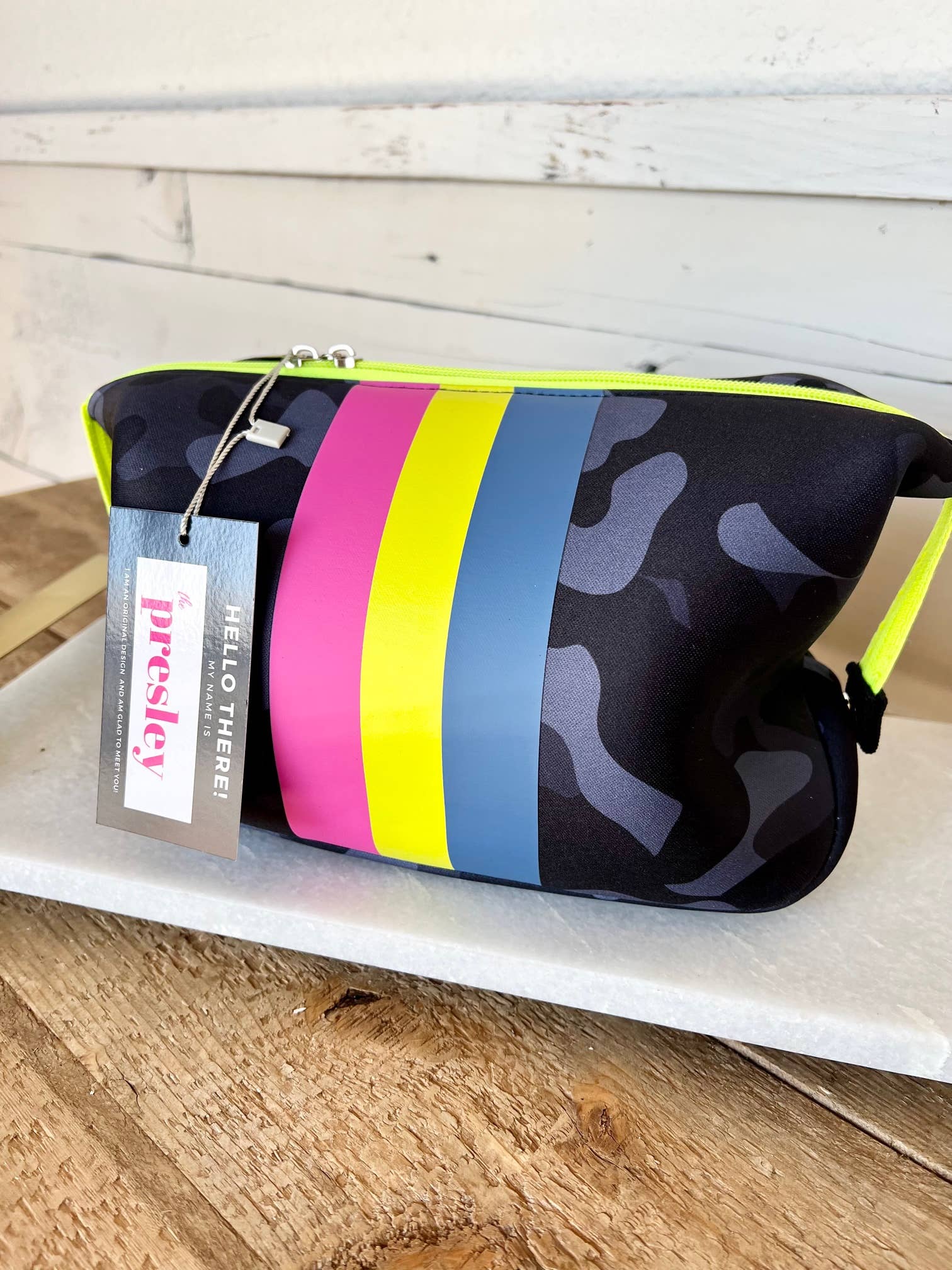 The Presley Large Neoprene Makeup Bag | shoptaylorgray