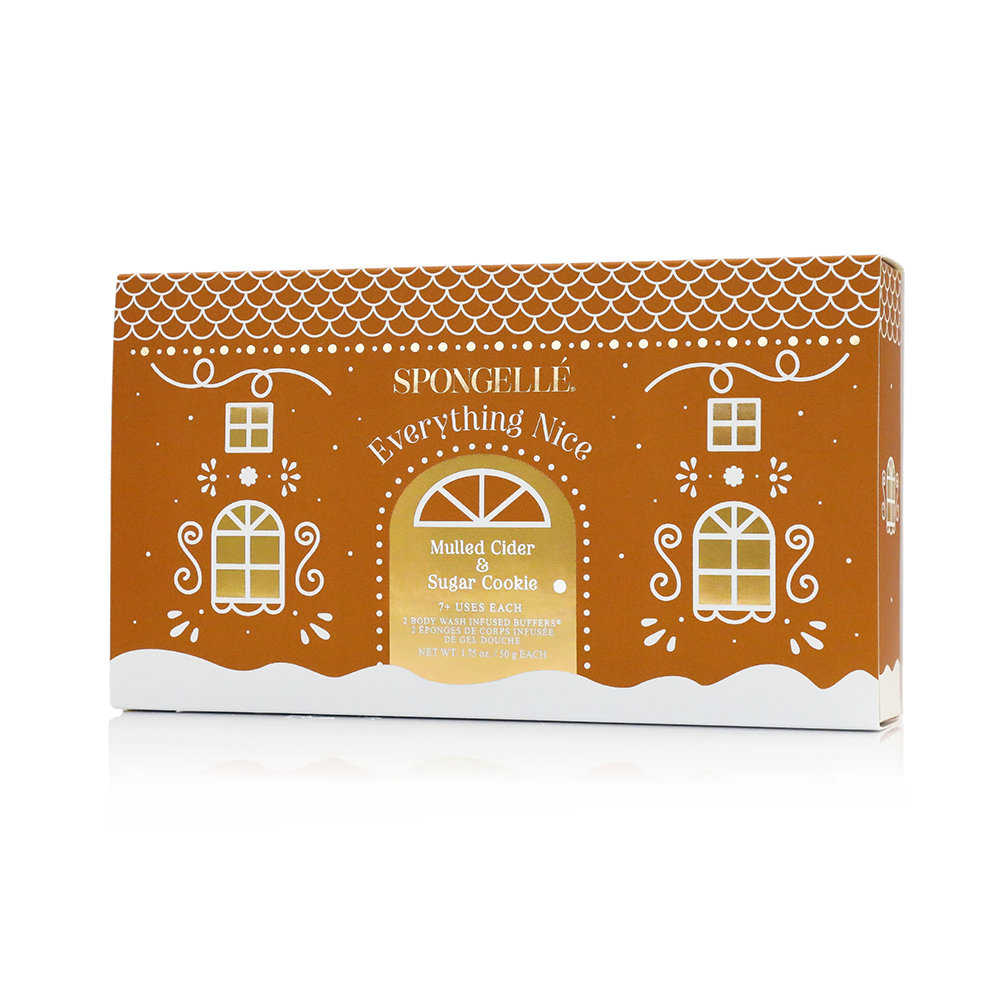 Everything Nice Gingerbread Holiday Gift Set Christmas Gift by Spongellé