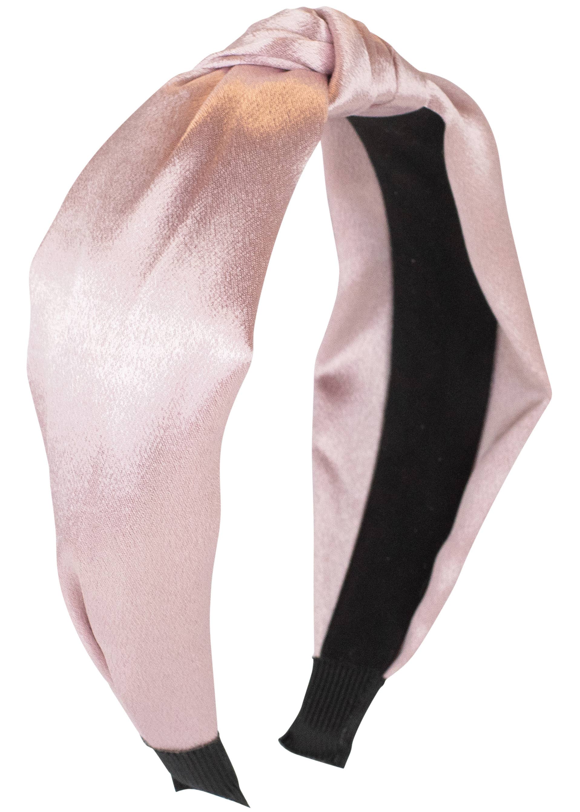 Satin Knot Headband: Light Blue