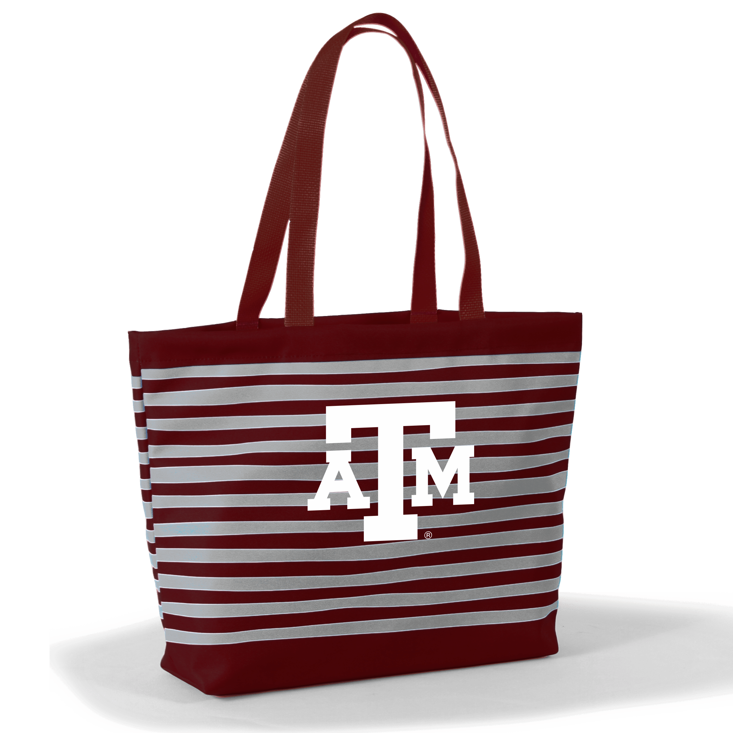 Texas A&M Tatum Tote Wavy Striped Tote by Desden: Default Value